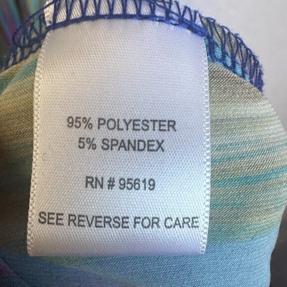 John Paul Richard dress women L Maxi sleeveless v neck blue purple 70's 80's‎ - Picture 6 of 6